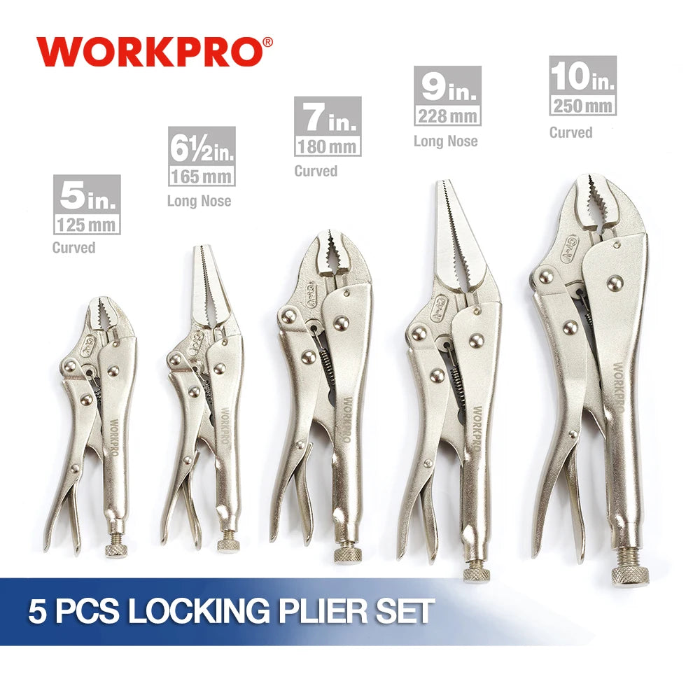 WORKPRO Locking Adjustable Plier Set