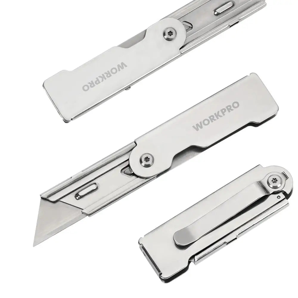 WORKPRO Quick-Change Folding Utility Knife (3 Knives Included)